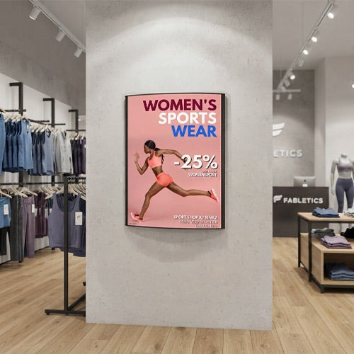 Convex Sign Holder Poster Display Wall Mount