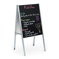 Ultra Value A-Frame Collapsible Wet Erase Marker Board Sign Holder 24x36 | Slide-In Sidewalk Sign