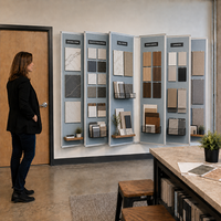 XL Multi-Panel Pegboard Wall Displays Steel Swinging Panels with 4 Panel Sizes + 6 or 10 Flip Planels Double-Sided