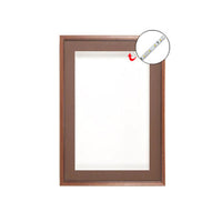 Designer Wood Frame Shadowbox SwingFrames 3" Deep with Interior Lighting