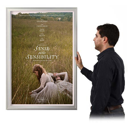 Movie Poster Frames | Classic Metal Poster Display Frame with Matboard 40+ Sizes + Custom