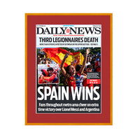 2026 World Cup Champions Newspaper Metal Display Frame