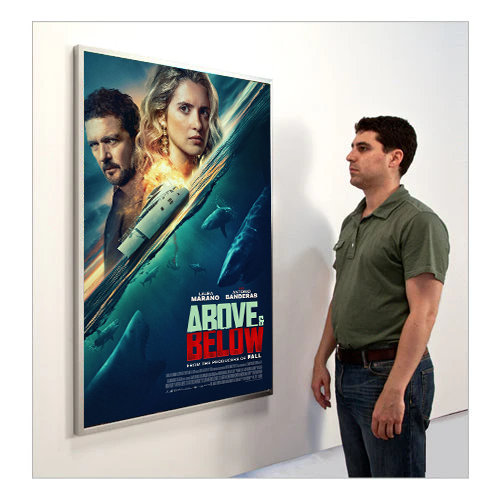 Movie Poster Frame 36x48 with Classic Metal Picture Frames for Posters in 5 Finishes