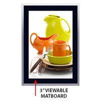 Designer Snap Frames for Posters 27x39 (3" Wide Matboard)