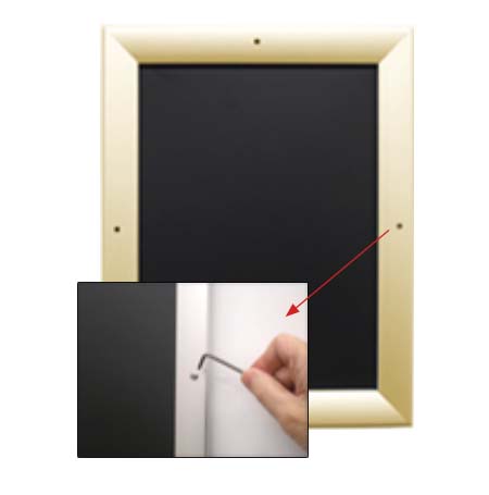 EXTRA-DEEP 30x36 Poster Snap Frames with Security Screws (for MOUNTED GRAPHICS)