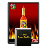 SwingSnaps Poster Snap Frames 9x12 (1" Wide with Radius Corners)