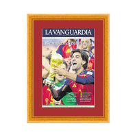 2026 World Cup Champions Newspaper Wood Display Frame