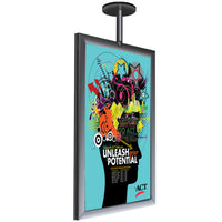 11" x 17" CEILING MOUNT POSTER DISPLAY SIGN - WITH MAGNETIC MOUNT