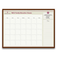 CUSTOM PRINTED IMAGE onto MAGNETIC 12x18 WHITE DRY ERASE BOARD | WALNUT WOOD FINISH