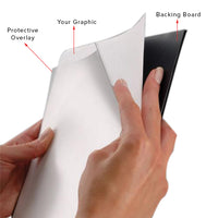 Non-Glare Overlay and Backing Board come Included with this 18x24 Slide-In Frame, which helps Protect your Posters, Signs, Graphics and Photographs from Dust and Scratches