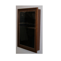 Walnut Frame (with Fudge Matboard and Black Fabric over Cork Backing) 