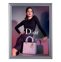 Modern Style 22x28 Snap Frame Poster Sign Holder | Silver Metal Picture Frame Finish