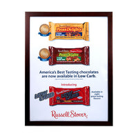 SwingFrame, Swing Open, Fast Change 36 x 48 Poster Frame with Wide Wood Frame Profile #362 Style