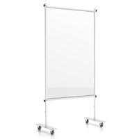 36x72 Rolling Sneeze Guard with Locking Wheels