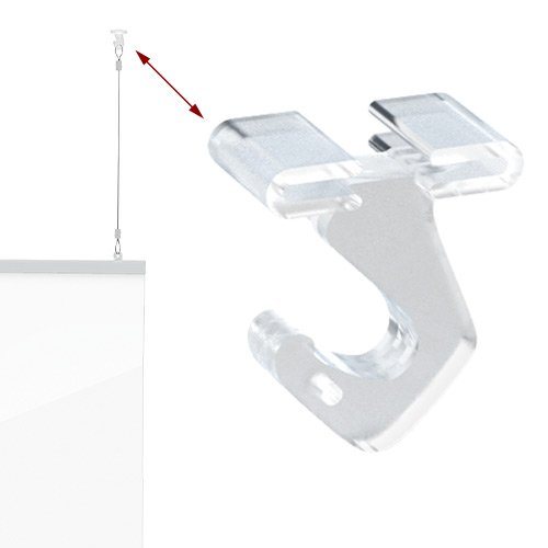 56" Wide Hanging Sneeze Guard