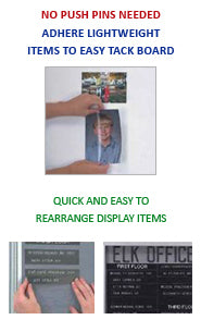 8.5 x 11 Easy Tack Board Decorative Wood Framed | NO PUSH PINS NEEDED!