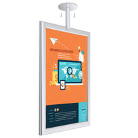 8 1/2" x 11" CEILING MOUNT POSTER DISPLAY SIGN - WITH FLANGE