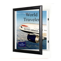 8 x 10 POSTER DISPLAY SWINGFRAME (SHOWN in BLACK)