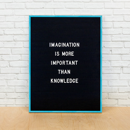 Colorful Framed Access Letterboards 18" x 24" | Shown in Turquoise Finish