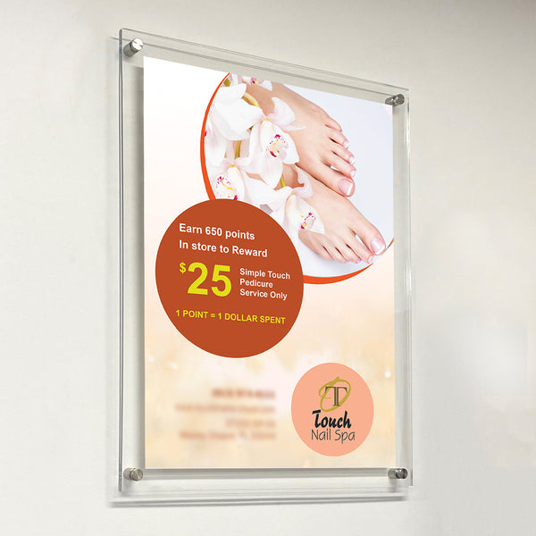 10 x 20 Sign Holder with Standoff Hardware