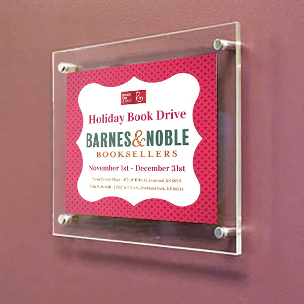 36 x 36 Sign Holder with Standoff Hardware