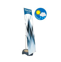 Tracker Adjustable Outdoor Banner Stand Displays Various Banner Sizes