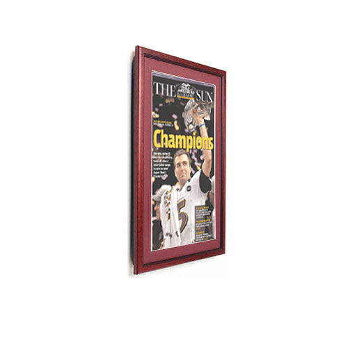 Baltimore Ravens Superbowl 47 Newspaper Frame Wood Display Frame