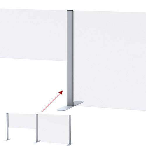 Center Upright for Countertop Cashier Shields | Acrylic Panels NOT Included