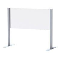 End Uprights for Acrylic Counter Cashier Shields | Acrylic Panels NOT Included