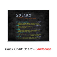 VALUE LINE 12x60 BLACK CHALK BOARD (SHOWN IN LANDSCAPE ORIENTATION)