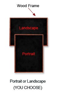 30 x 40 Black Chalkboard Wood Framed