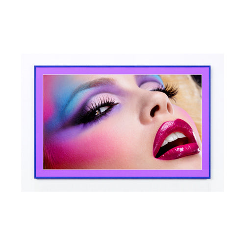 GRAPE SMASH 8x10 METAL FRAME WITH VIOLET MATBOARD (SHOWN in LANDSCAPE ORIENTATION)