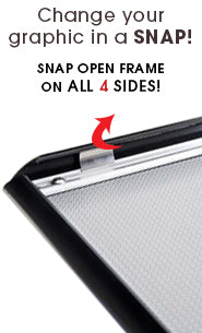 Standing 17 x 11 Sign Holder Frame Rotates Portrait or Landscape
