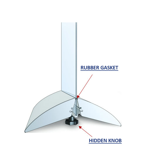 HIDDEN KNOB TIGHTENS / OPENS YOUR 7" WIDE POSTER BOARD