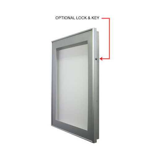 SwingFrame Designer Metal Framed Interior Lighted Shadowbox 2" Deep