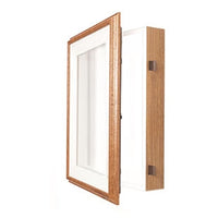 SwingFrame Designer Oak Framed Shadow Box + Interior Lighting | 3" Deep Shadowboxes