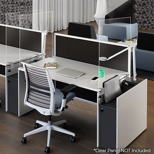 Desk Edge C-Clamp Kit for Sneeze Guard Partitions | Acrylic Panels NOT Included