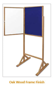 Lockable 30 x 36 Easy Tack Wood Floor Stand Height is 70"