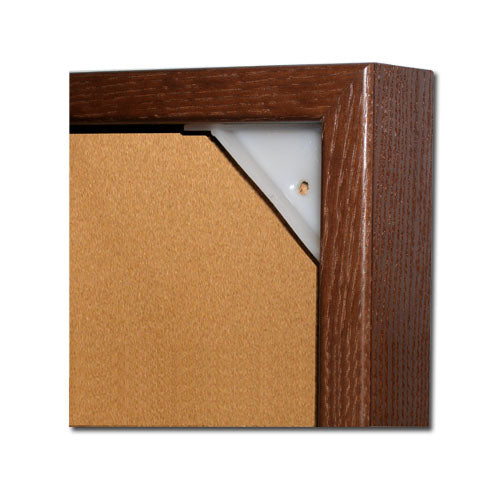 Indoor Enclosed Wood Framed Bulletin Boards with Header and LED Lighting |  2 and 3 Door Display Cases in 35+ Sizes