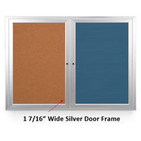 84x24 LETTERBOARD / CORK COMBINATION HAS MITERED (SQUARE) CORNERS