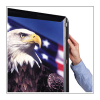 SNAP OPEN and SNAP SHUT to CHANGE POSTERS 24x96