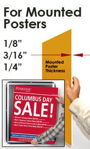 Extra Large 36 x 84 Poster Snap Frames (1 5/8" Profile for MOUNTED GRAPHICS)