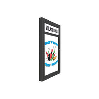 Extra Large Indoor Dry Erase Marker Board SwingCases with Header | Gloss White Board Magnetic Porcelain on Steel