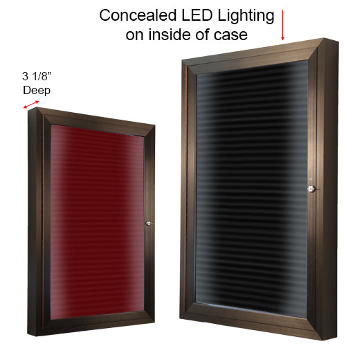 LED Lighted Outdoor Letter Board with Changeable Letters | Long Lasting, UL Approved Interior LED Strip Lighting