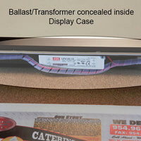 Extra Large Outdoor LED Lighted Enclosed Letter Boards with Message Header | Radius Edge Display Case Corners