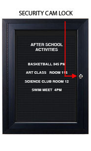 Indoor Enclosed Letter Boards (Single Door)