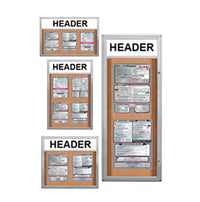 Indoor Menu Cases with Header (8.5 x 14 Portrait Menus) (Rounded Corners)