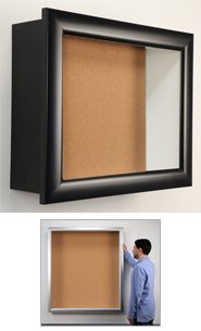 Large Cork Board Bulletin Board Display Case 5" Deep Shadow Box