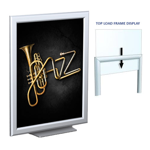 11" x 14" Light Weight Aluminum CounterTop Frame Display Holds Poster Boards 3/16" Thick