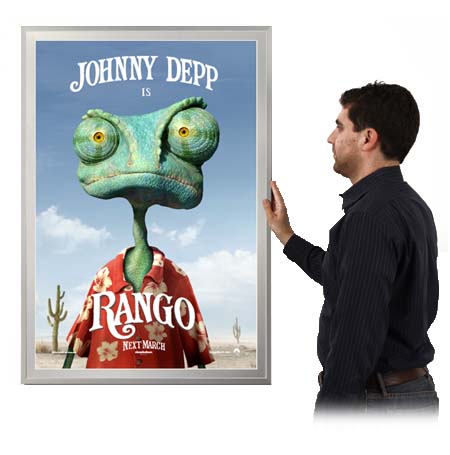 Movie Poster Frames 8x10 (Metal Poster Display Frame with Matboard)